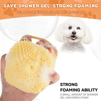 Soft Silicone Pet Bath Brushats Shower Grooming Tool