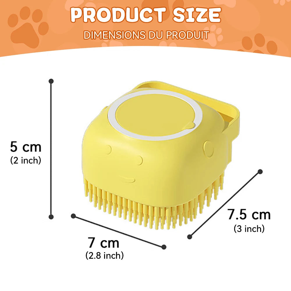 Soft Silicone Pet Bath Brushats Shower Grooming Tool
