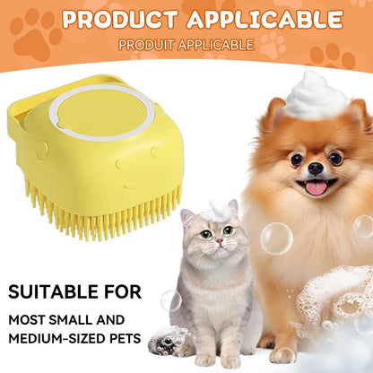 Soft Silicone Pet Bath Brushats Shower Grooming Tool